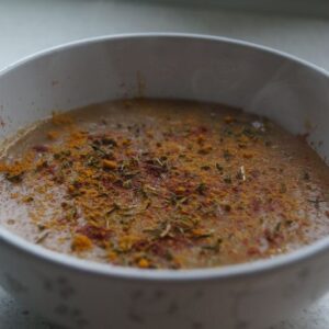 Zupa krem z soczewicy z kurkumą i chilli